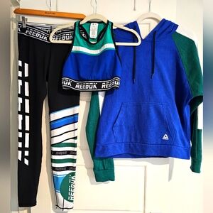 Reebok Blue Hoodie and Leggings Set